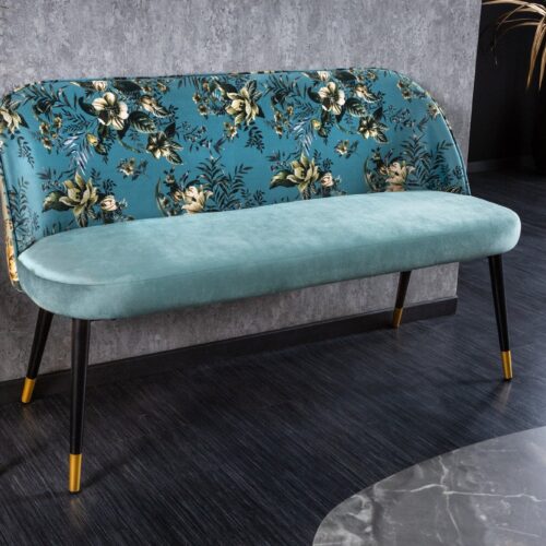 BOUTIQUE türkiz bársony ülőpad BOUTIQUE türkiz bársony ülőpad