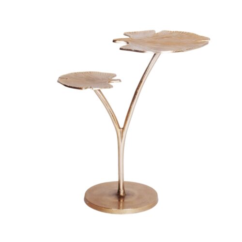 GINKGO arany alumínium lerakóasztal 56 cm GINKGO arany alumínium lerakóasztal 56 cm