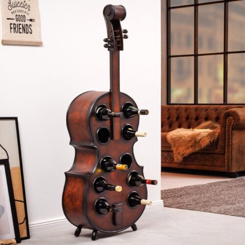 CELLO barna fenyőfa bortartó
