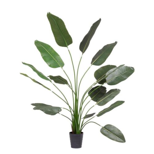 STRELITZIA zöld műanyag művirág STRELITZIA zöld műanyag művirág