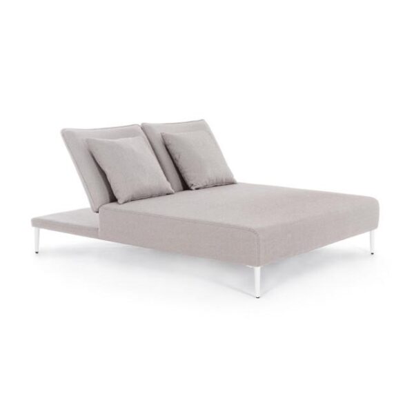 VIPER ezüst alumínium napozóágy