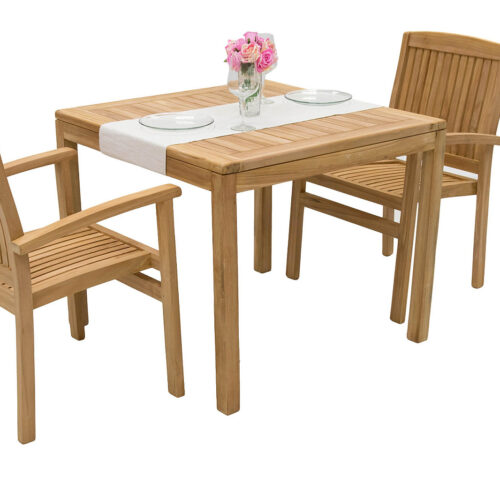 Teak kerti elrendezés HARMONY QUATRO 1+2 Teak kerti elrendezés HARMONY QUATRO 1+2