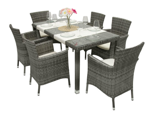 Kerti rattan szett MODENA II. 1 + 6 (szürke) Kerti rattan szett MODENA II. 1 + 6 (szürke)