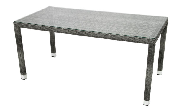 Kerti rattan asztal NAPOLI 160x80 cm (szürke) Kerti rattan asztal NAPOLI 160x80 cm (szürke)