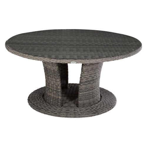Rattan étkezőasztal BORNEO LUXURY átmérője 160 cm (szürke) Rattan étkezőasztal BORNEO LUXURY átmérője 160 cm (szürke)