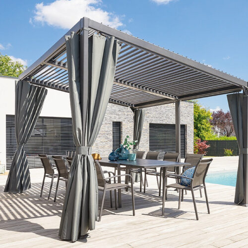 Kerti alumínium pavilon LUXURY 4x3 m (grafit) Kerti alumínium pavilon LUXURY 4x3 m (grafit)