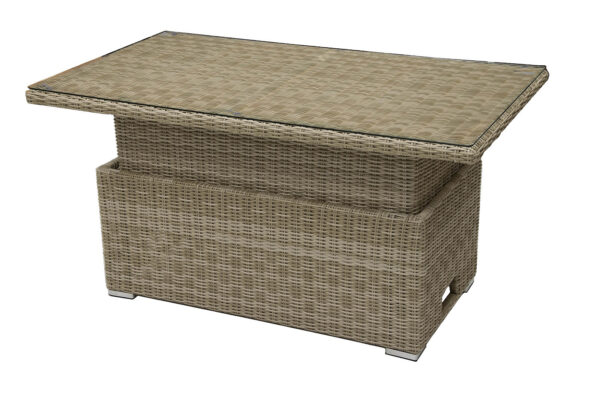 Kihúzható rattan étkezőasztal / tároló 140 x 80 cm SEVILLA (bézs) Kihúzható rattan étkezőasztal / tároló 140 x 80 cm SEVILLA (bézs)