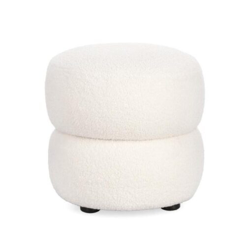 GABBY fehér szövet puff GABBY fehér szövet puff