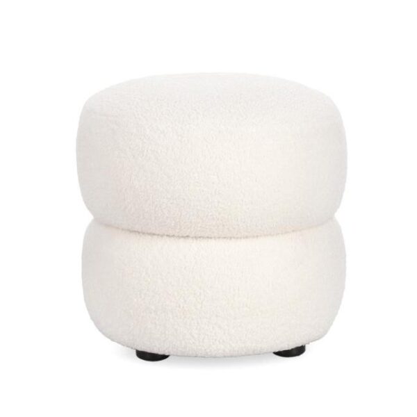 GABBY fehér szövet puff GABBY fehér szövet puff