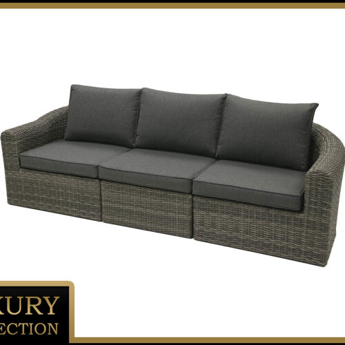 Rattan pad 3 fő részére BORNEO LUXURY (szürke) Rattan pad 3 fő részére BORNEO LUXURY (szürke)
