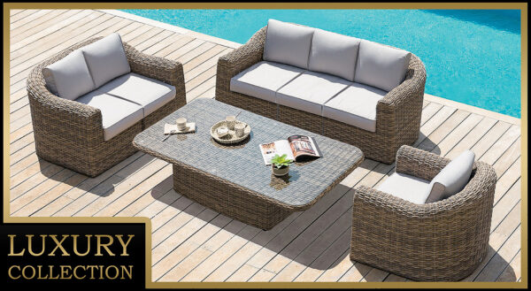 Rattan moduláris készlet BORNEO LUXURY 6 fő részére (barna) Rattan moduláris készlet BORNEO LUXURY 6 fő részére (barna)