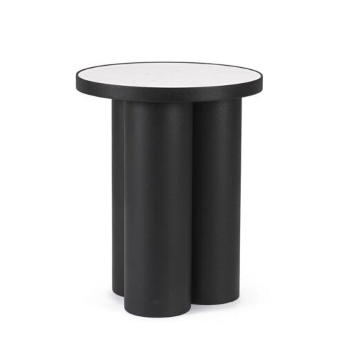 RONDEL fekete fém dohányzóasztal RONDEL fekete fém dohányzóasztal