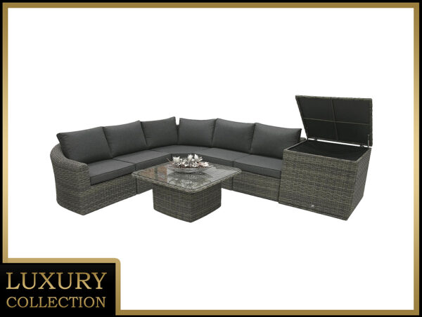 Rattan moduláris szett BORNEO LUXURY 5 személyes (szürke) Rattan moduláris szett BORNEO LUXURY 5 személyes (szürke)