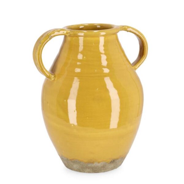 DARUMA sárga terracotta váza