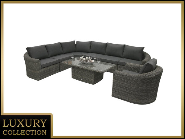 Rattan moduláris szett BORNEO LUXURY 7 személyes (szürke) Rattan moduláris szett BORNEO LUXURY 7 személyes (szürke)