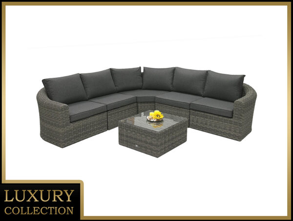 Rattan moduláris szett BORNEO LUXURY 5 személyes (szürke) Rattan moduláris szett BORNEO LUXURY 5 személyes (szürke)