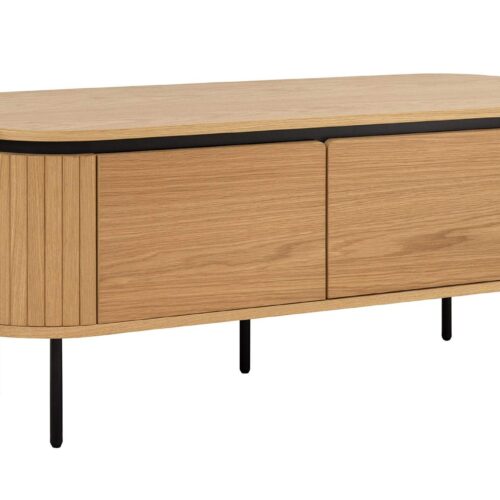 ATELIER barna tölgyfa furnér tv szekrény 120 cm