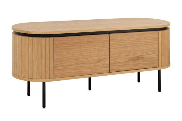 ATELIER barna tölgyfa furnér tv szekrény 120 cm