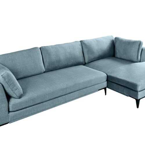 SIGNUM XL kék bársony sarokkanapé SIGNUM XL kék bársony sarokkanapé