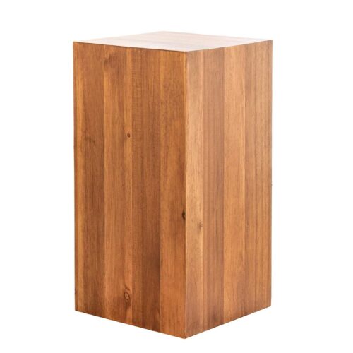 COLUMNA barna akácfa lerakóasztal 50 cm COLUMNA barna akácfa lerakóasztal 50 cm