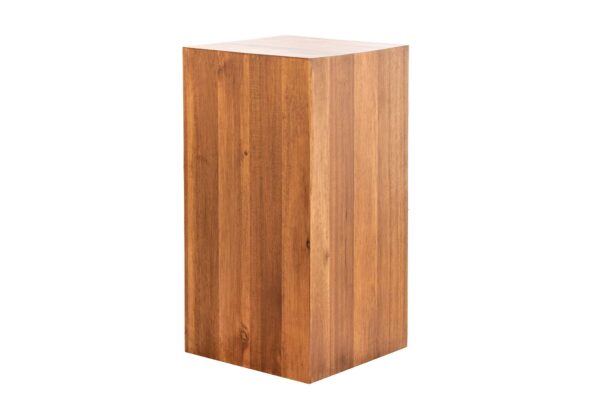 COLUMNA barna akácfa lerakóasztal 50 cm COLUMNA barna akácfa lerakóasztal 50 cm