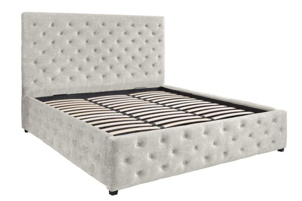 PARIS CHESTERFIELD bézs bársony ágy 160x200 cm PARIS CHESTERFIELD bézs bársony ágy 160x200 cm