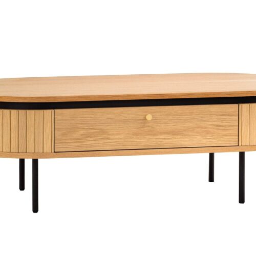 ATELIER barna tölgyfa furnér dohányzóasztal 120 cm