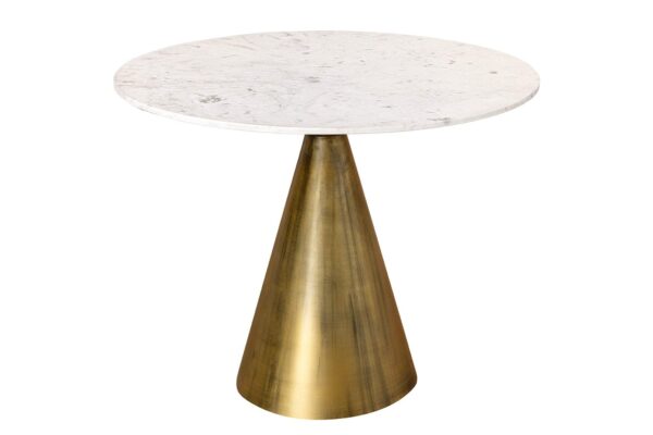 ELEGANCIA fehér réz márvány étkezőasztal 100cm ELEGANCIA fehér réz márvány étkezőasztal 100cm