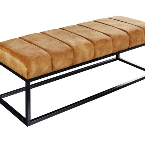 PETIT BEAUTÉ mustársárga bársony ülőpad 110cm PETIT BEAUTÉ mustársárga bársony ülőpad 110cm