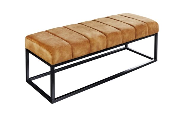 PETIT BEAUTÉ mustársárga bársony ülőpad 110cm PETIT BEAUTÉ mustársárga bársony ülőpad 110cm
