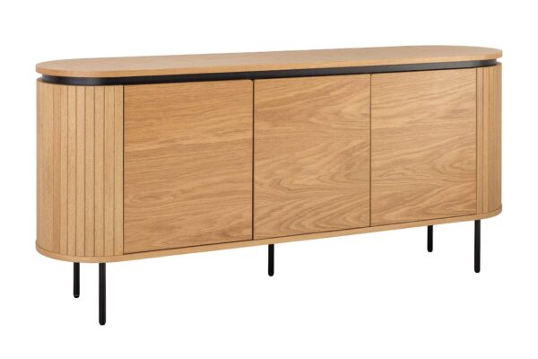 ATELIER barna tölgyfa furnér komód 160 cm