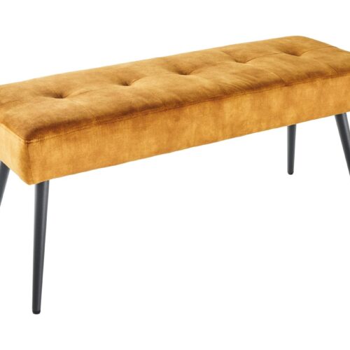 BOUTIQUE mustársárga bársony ülőpad BOUTIQUE mustársárga bársony ülőpad
