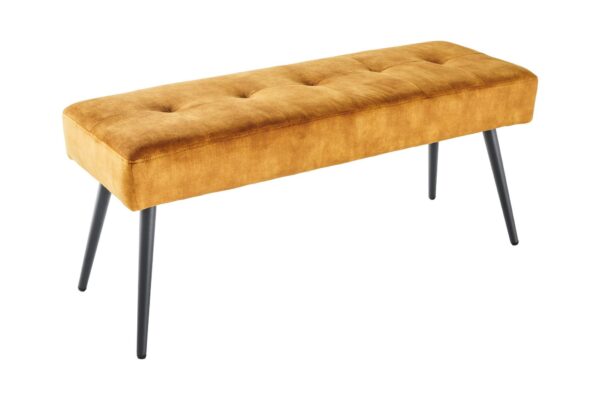 BOUTIQUE mustársárga bársony ülőpad BOUTIQUE mustársárga bársony ülőpad