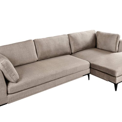 SIGNUM XL taupe bársony sarokkanapé SIGNUM XL taupe bársony sarokkanapé