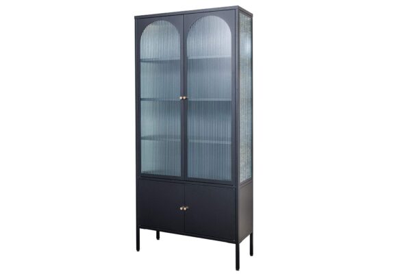 PARIS fekete üveg vitrin 180cm PARIS fekete üveg vitrin 180cm
