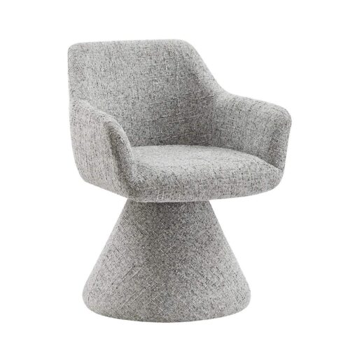 AMBIENTO szürke polyester zsenília forgószék AMBIENTO szürke polyester zsenília forgószék