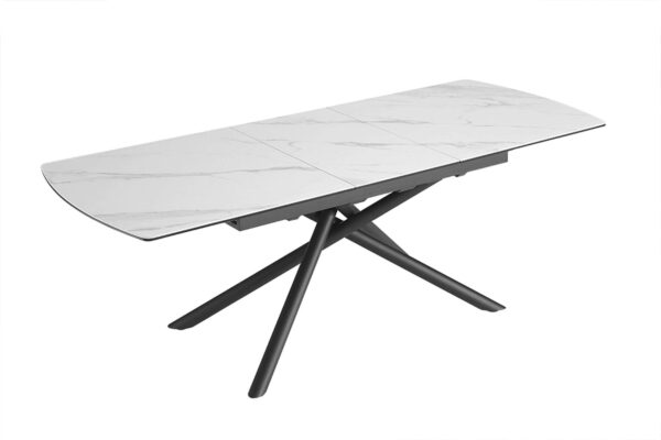 MIKADO fehér kerámia étkezőasztal 180-230 cm MIKADO fehér kerámia étkezőasztal 180-230 cm
