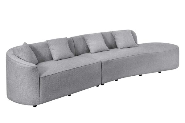 ATELIER L XXL szürke buklé kanapé ATELIER L XXL szürke buklé kanapé