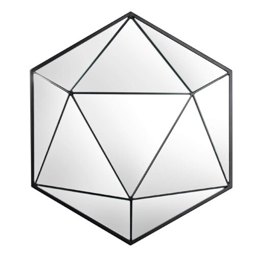 DIAMOND fekete üveg falitükör