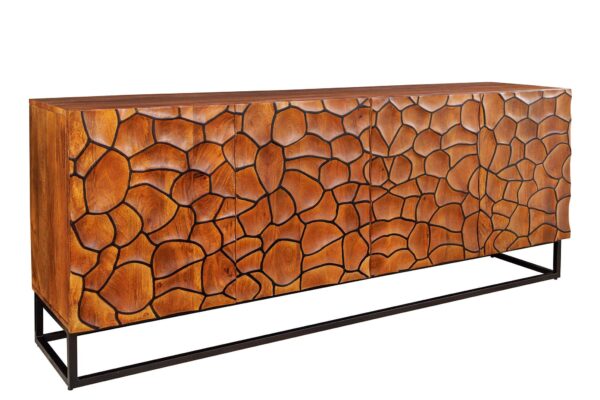 VULCANO barna mangófa mozaik komód 180cm VULCANO barna mangófa mozaik komód 180cm