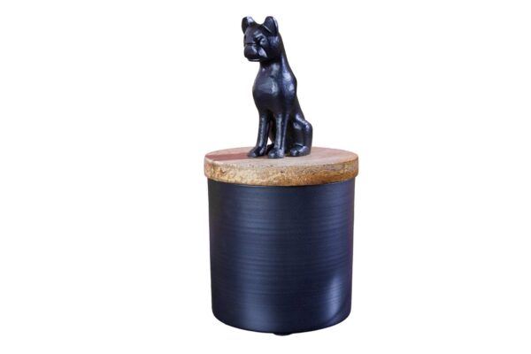 PANTHER fekete vas mangófa szobor PANTHER fekete vas mangófa szobor