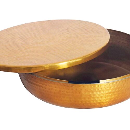ORIENT alumínium-arany tál fedéllel 40 cm ORIENT alumínium-arany tál fedéllel 40 cm