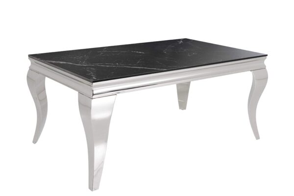 MODERN BAROKK króm kő dohányzóasztal 100cm MODERN BAROKK króm kő dohányzóasztal 100cm