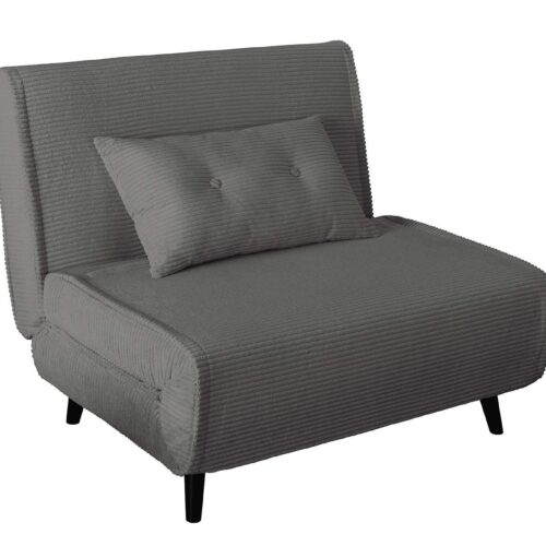 SMART MULTIFUNCTION szürke kordbársony fotelágy 100 cm SMART MULTIFUNCTION szürke kordbársony fotelágy 100 cm