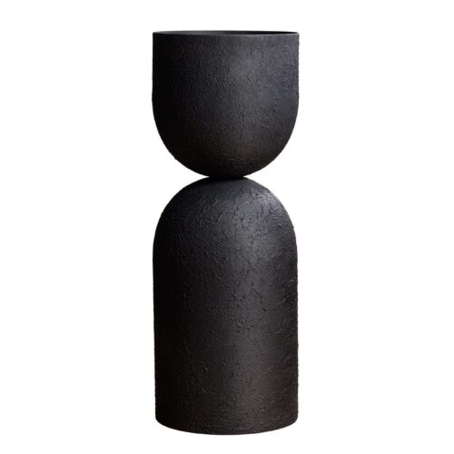 SANDGLASS fekete váza XL 70cm
