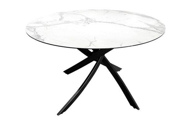ALPINE fehér kerámia étkezőasztal 120cm ALPINE fehér kerámia étkezőasztal 120cm