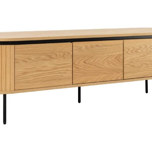 ATELIER barna tölgyfa furnér tv szekrény 160 cm