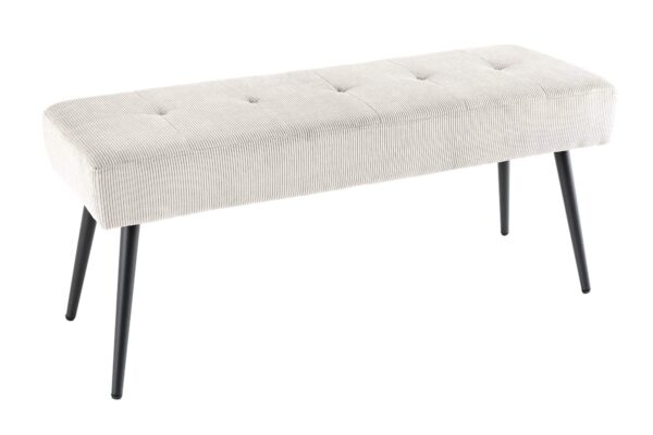 BOUTIQUE bézs kord ülőpad