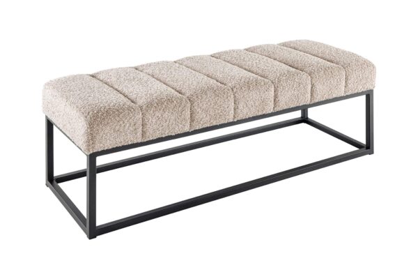 PETIT BEAUTÉ pezsgőszín bouclé ülőpad 110cm PETIT BEAUTÉ pezsgőszín bouclé ülőpad 110cm