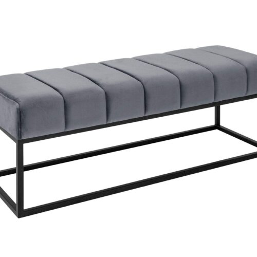 PETIT BEAUTE ezüstszürke bársony ülőpad 110cm PETIT BEAUTE ezüstszürke bársony ülőpad 110cm